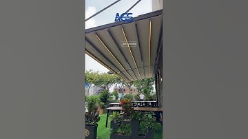 Công trình thực tế lắp đặt mái bạt xếp cao cấp AGS BXCC | Hotline 0917 838 080