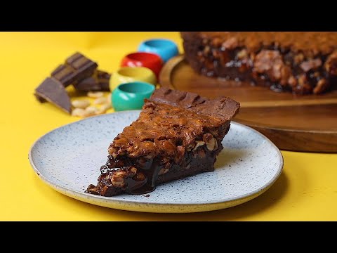 Sticky Peanut Butter Chocolate Pie Recipe