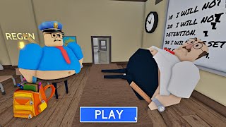 SECRET MODE | NEW STUDENT BARRY in GREAT SCHOOL BREAKOUT! Obby Run #roblox