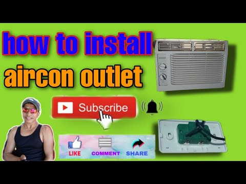 How to install aircon outlet