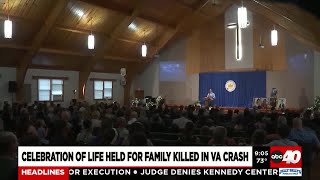 Celebration of life held for Greenfield family killed in Virginia crash