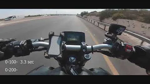 Yamaha MT09 Acceleration 0-100 km/h 0-200 km/h