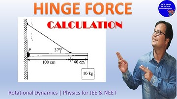 Rotational Dynamics | Hinge Force | Hinge reaction Force calculation