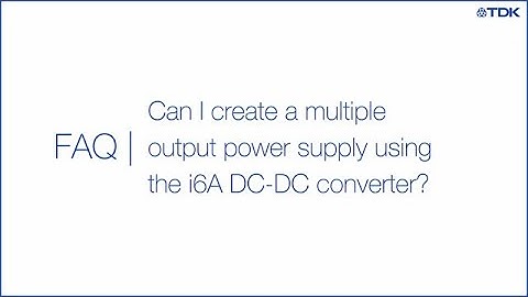 Can I create a multiple output power supply using the i6A DC-DC converter?