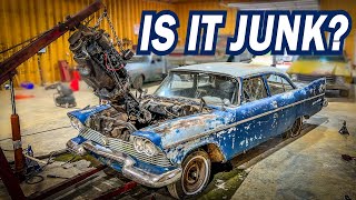 Barn Find 1958 Plymouth Engine Teardown  Is It Too Far Gone?