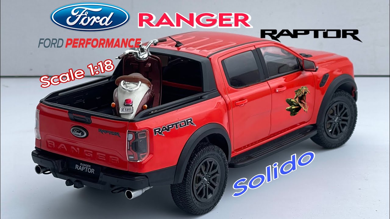 [Review] Mô Hình Xe Bán Tải (P703) Ford Ranger Raptor V6 3.0 2023 1:18 ...