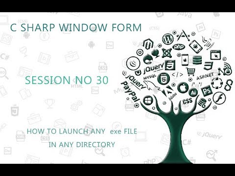 C# Tutorial Window Form  30  HOW TO LAUNCH ANY  exe FILE IN ANY DIRECTORY