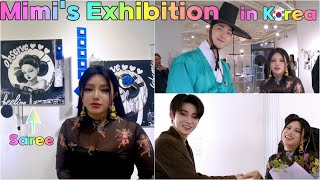 Korean pop artist MiMi is inspired by Indian saree🇮🇳holds an exhibition in Korea🎨🇰🇷#insadong