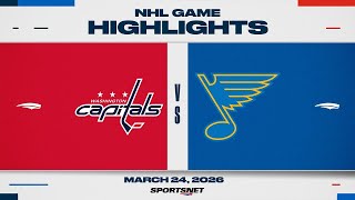 NHL Highlights | Capitals vs. Blues - March 24, 2026