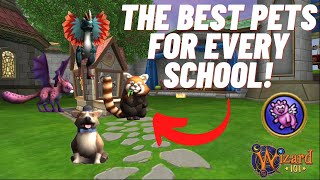Wizard101| The BEST Pets For NEW Wizards (ALL SCHOOLS)