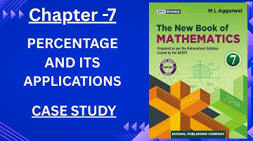 CASE STUDY (Percentage and its Applications) Chapter-7 Class-7 ML Aggarwal NCERT CBSE Math