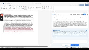 Microsoft Word Plugin for Legal AI Drafting and Contracts