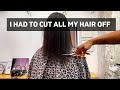 I HAD TO CUT MY HAIR OFF | VLOG: Come With Me The Salon To Get An Overdue Trim
