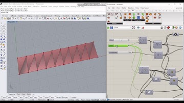 5. Simulating the spiral origami using Kangaroo (Grasshopper3D) | Rhino3D