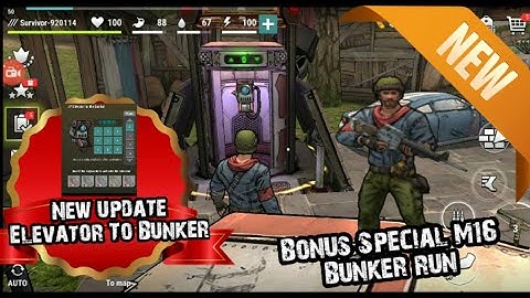 New update Elevator To Bunker and Special M16 Bunker run - Dark Days zombie Survival - Copy Cat game