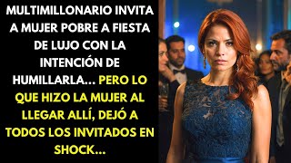 MULTIMILLONARIO INVITA A MUJER POBRE A FIESTA DE LUJO CON LA INTENCIÓN DE HUMILLARLA, PERO LO QUE...