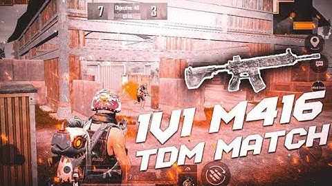 My Best Friend challenge Me in 1v1 TDM M416 😲