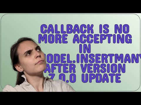 Callback is no more accepting in Model.InsertMany() after version 7.0.0 update