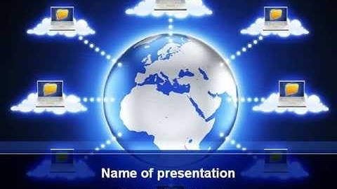 Cloud Computing PowerPoint Template by PoweredTemplate.com