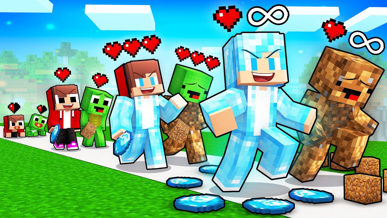 JJ и Mikey: Эволюция жизненного цикла элементов «БЕДНЫЕ» против «БОГАТЫЕ» в Minecraft — Maizen