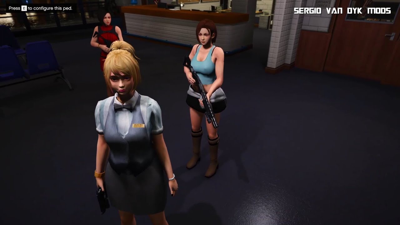 Jill Valentine, Ada Wong & Cindy Lennox VS Apocalypse Zombie | GTA V Mods