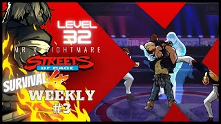 Streets of Rage 4 - Mr.X Nightmare: Weekly Sim #3 - Axel Survival run - Lv32 - I Am The One Trophy