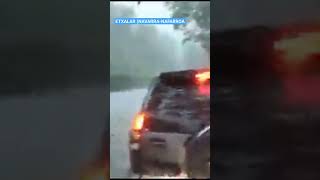 ⛈️En #Etxalar el #Granizo ha sido el protagonista esta tarde. #Navarra #Meteo #tormenta