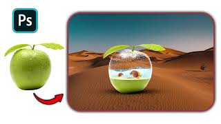 Photo Manipulation in Photoshop | Apple and Fish Creative Design Tutorial screenshot 2