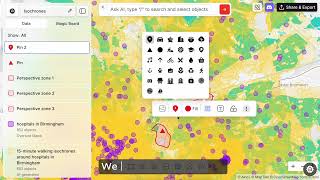 Aino AI for urban infrastructure and land use analysis.