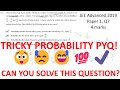 🤔💯Can YOU Solve This Probability Question from 2021 JEE Advanced? #jee #iitjee #jeeadvanced #maths