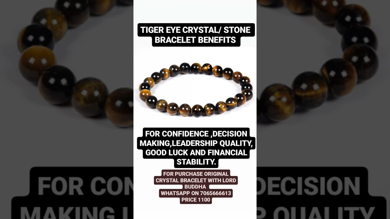 Tiger eye crystal is the crystal of confidence nd good luck