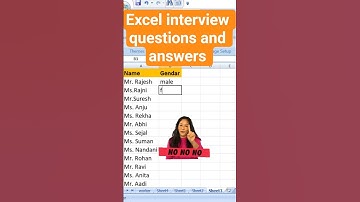 Interview questions and answers #excel #exceltips #exceltips #target_digital_india #exceltutorial