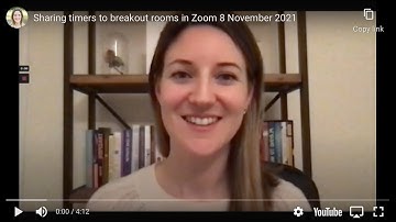 How to share timers to breakout rooms in Zoom (to keep everyone on the same page)