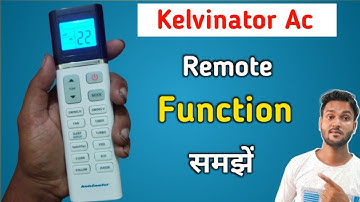 How to use kelvinator ac remote control | kelvinator ac remote setting