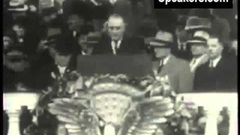 Franklin D. Roosevelt - Inaugural "The Only Thing We Have to Fear is Fear Itself" Speech