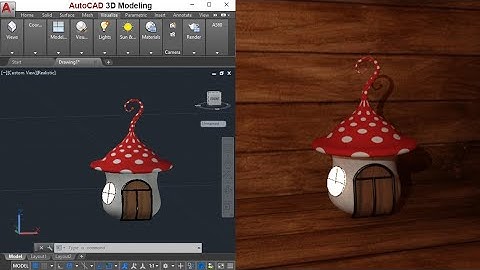 AutoCAD 3D Modeling | Mushroom House