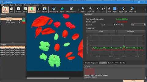 LIve processing of hyperspectral data