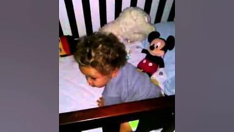 Elijah Wakes up to Mickey Mouse