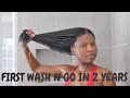 MY FIRST WASH N GO IN 2 YEARS | POSTPARTUM ft. MIelle Oats and Honey Collection