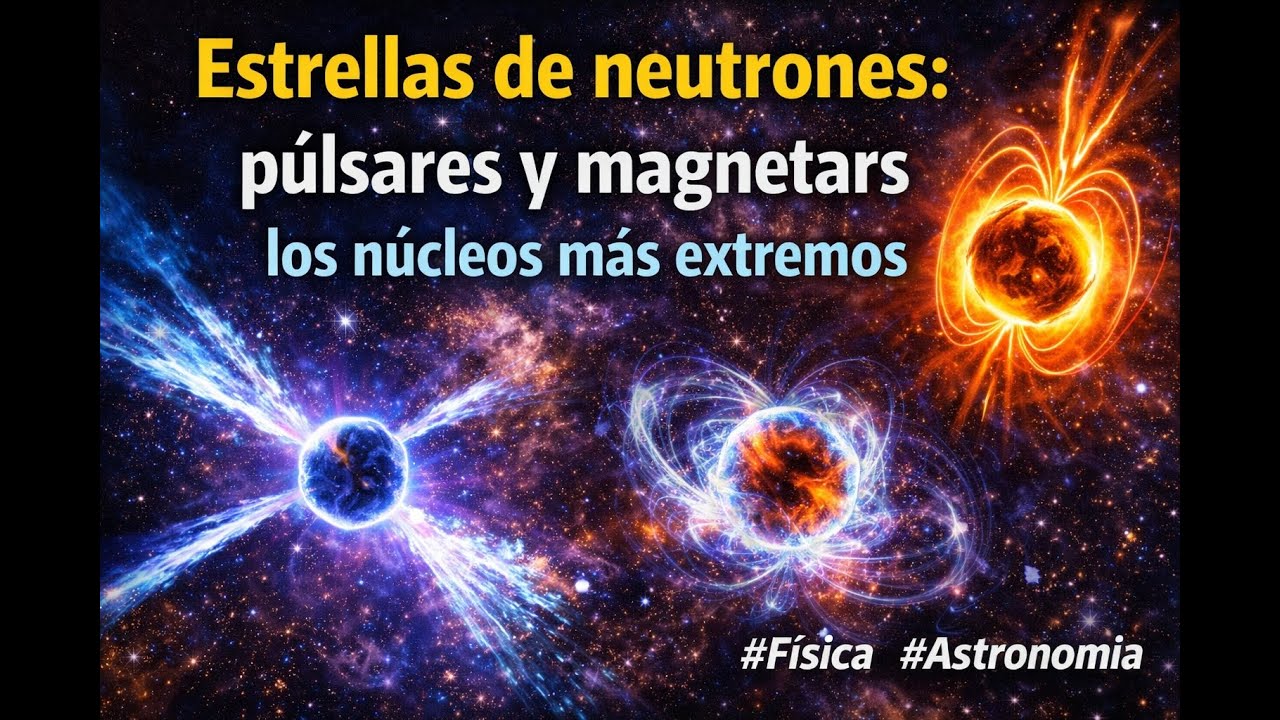 Estrellas de neutrones: púlsares y magnetars, los núcleos más extremos|  #Física #Astronomía #ciencia