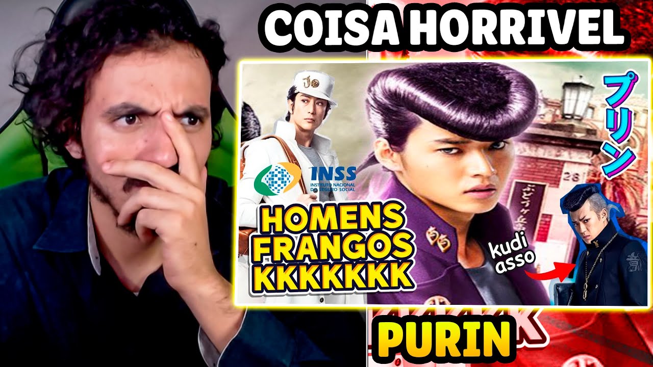 HOMENS FRANGOS SEM POSES GULOSAS O LIVE ACTION DE JOJO KKKKKKK - Purin | Leozin React