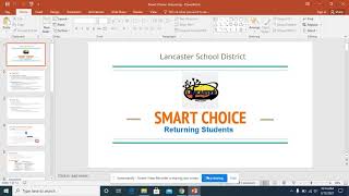 Registering a RETURNING Student in Smart Choice