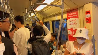 Bangkok MRT Metro Ride on Blue Line | Sukhumvit to Wat Mangkon (Chinatown)