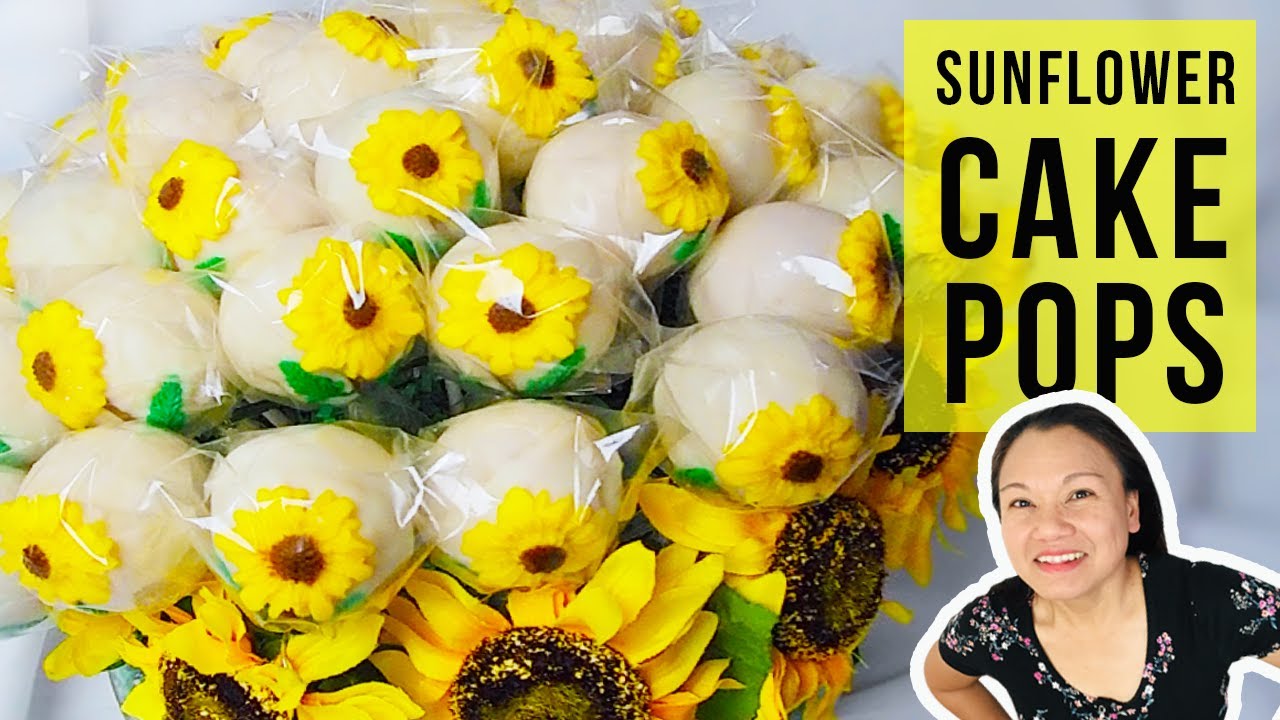 Sunflower Cake Pops Cooking With