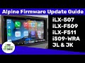 Alpine firmware update  alpine ilx507  ilxf509  ilxf511  i509wrajljk