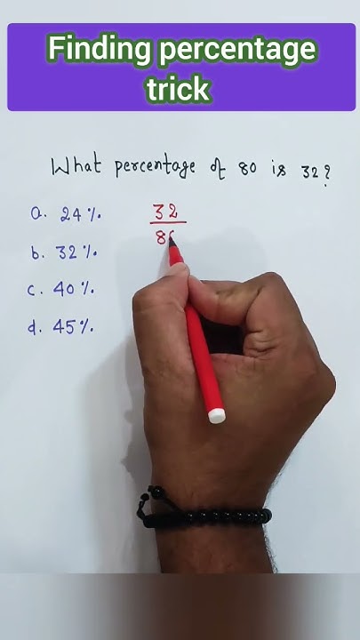 What Percentage Of 80 Is 32 maths mathstricks shorts mathshorts what-percentage-of-80-is-32-maths-mathstricks-shorts-mathshorts