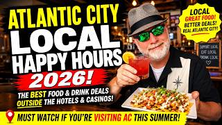 🟡 Atlantic City’s BEST LOCAL Happy Hours! 🍹 Hidden Food & Bar Deals for Summer 2026! Foodies Delight