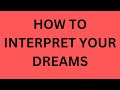 God Can INTERPRET YOUR DREAMS