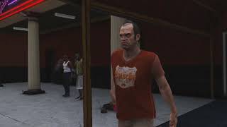 GTA V Trevor leaving strip club (evening)
