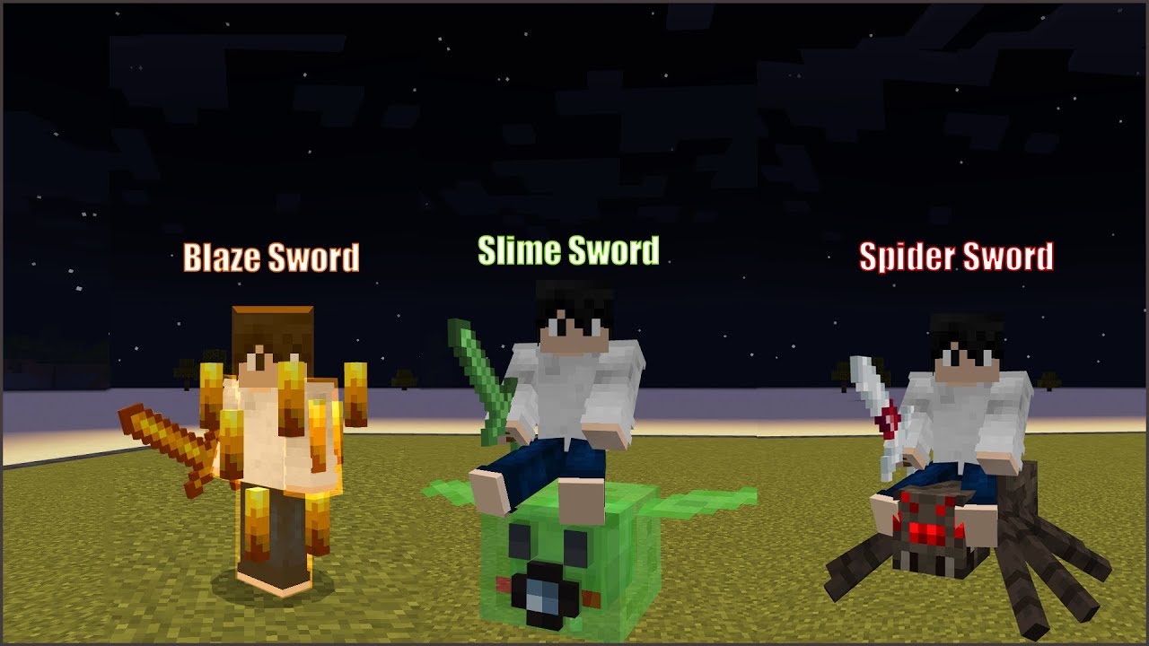 New Swords in Minecraft Pocket Edition (Ultimate Sword Addon That Adds More  Swords!) 